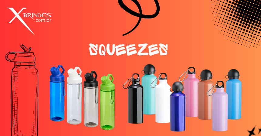 Categoria de Brindes Squeezes Metálicos