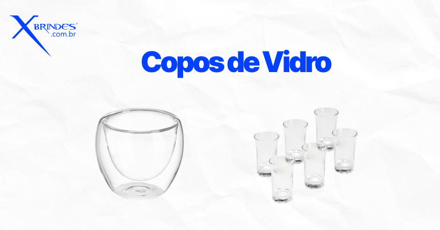 Categoria de Brindes Copos de Vidro Personalizado para Brindes Corporativos, Eventos e Ações Promocionais