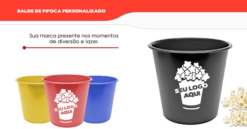 Categoria de Brindes Baldes De Pipoca