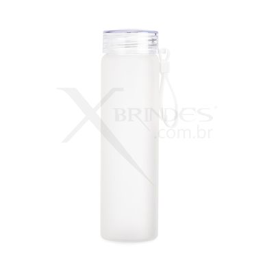 Conheça o Brinde Garrafa de Vidro Jateado Bicolor 470 ml