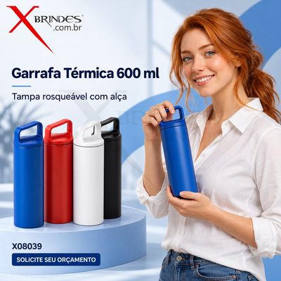 Conheça o Brinde Garrafa Térmica 600Ml 