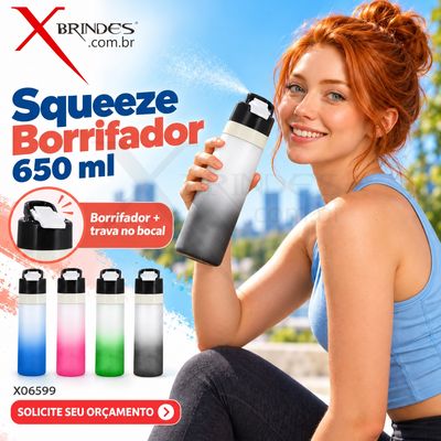Squeeze Borrifador Plástico 650 ml com Trava
