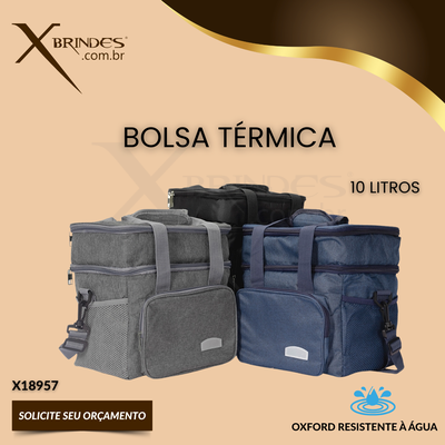 Conheça o Brinde Bolsa Térmica em Oxford e com capacidade de 10 litros X18957