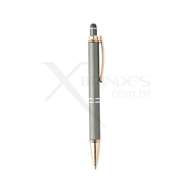Conheça o Brinde Caneta Corpo de Metal com Ponteira Touch e Acionamento por Clique X05020 