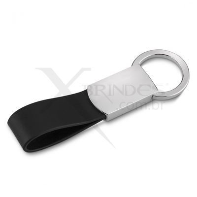 Conheça o Brinde Chaveiro Metal com Couro
