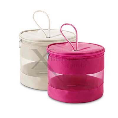 Conheça o Brinde Bolsa De Cosméticos Redonda