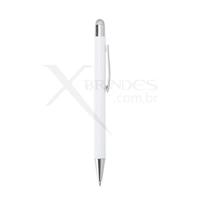 Conheça o Brinde Caneta com corpo de Metal e Ponteira Touch acionamento por clique X14857