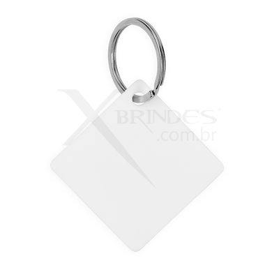 Chaveiro Plástico acrílico em formato quadrado X18729