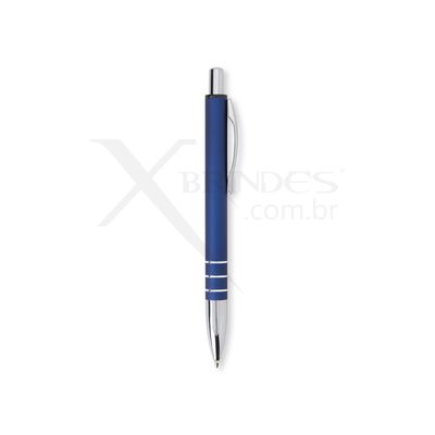 Conheça o Brinde Caneta Corpo em Metal com Carga Azul e Acionamento por Clique X06087B