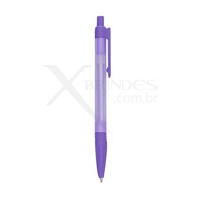 Conheça o Brinde CANETA PLÁSTICA TRANSLUCIDA COLORIDA COM ACIONAMENTO POR CLIQUE X01095T 