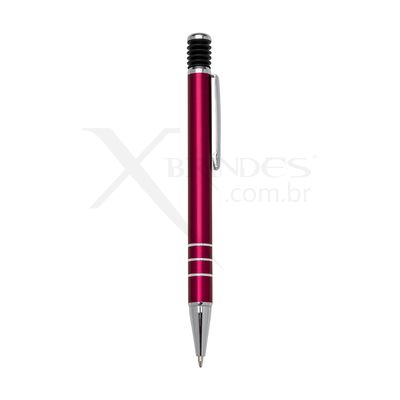 Conheça o Brinde Caneta Corpo de Metal com Carga Azul e Acionamento por Clique XER166B