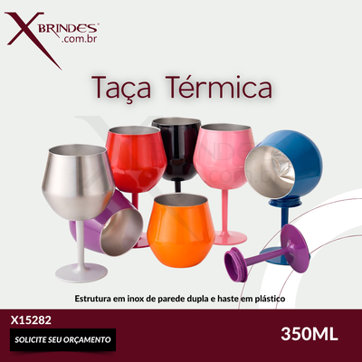 Taça Térmica feita em Inox de Parede Dupla X15282 