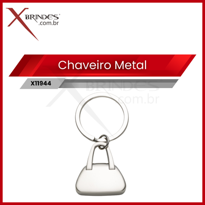 Chaveiro de Metal Fosco em formato Especial bolsa X11944