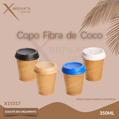 Copo Feito em Fibra de Coco com capacidade de até 350ml X15317