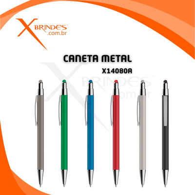 Conheça o Brinde Caneta Metálica Design Atual Com Touch Screen X14080A