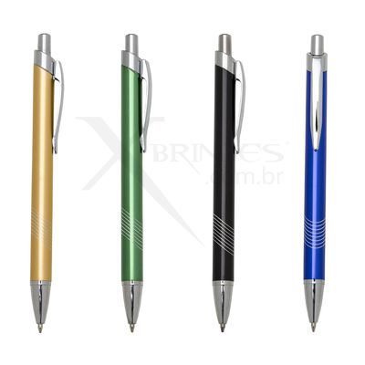 Caneta Semi - Metal C/ 8 Aneis