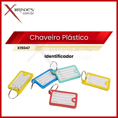Chaveiro identificador de chaves dupla face X15047 