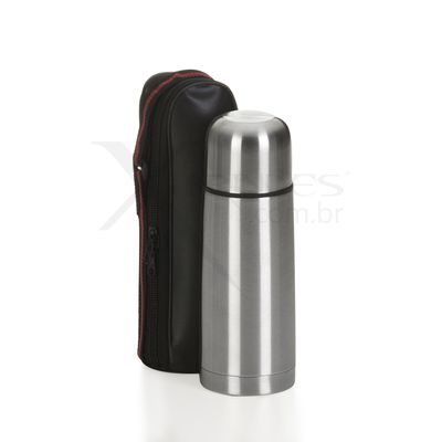 Conheça o Brinde GARRAFA TÉRMICA 350 ML INOX C/ CAPA