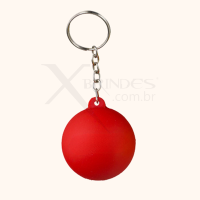 Chaveiro Anti Stress Bola Lisa Vinil Personalizada XMBB-1012