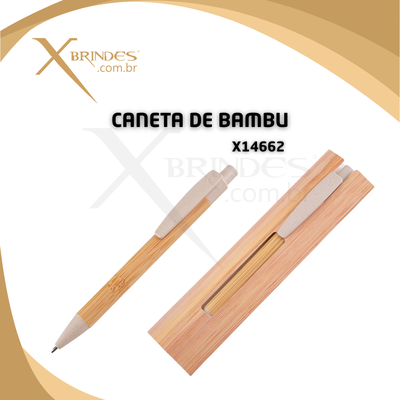 Caneta Ecológica em Bambu com Estojo de Papel X14662