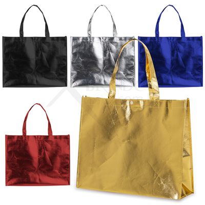 Conheça o Brinde SACOLA TNT METALIZADA 35 X 45,5 X 11,5CM
