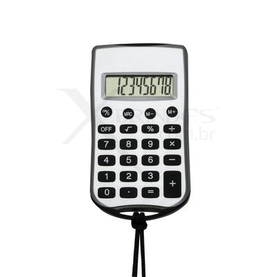 Conheça o Brinde Calculadora Plástica com Cordão Personalizada