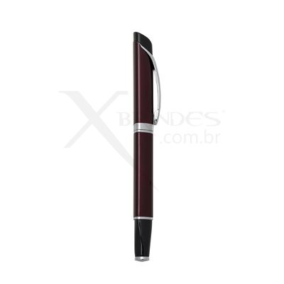 Conheça o Brinde Caneta Corpo de Metal Triangular Esferográfica azul XER185B