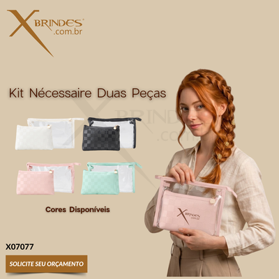 Kit Nécessaire Duas Peças em tamanhos Diferentes X07077