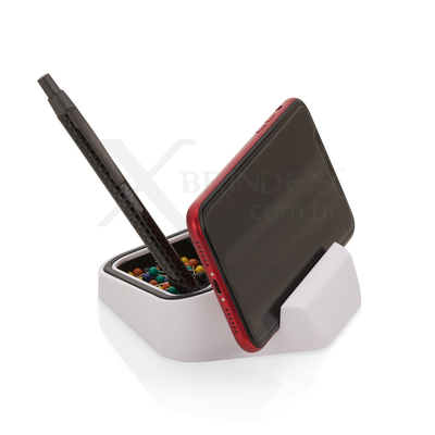 Conheça o Brinde Suporte Celular Com Porta Lápis