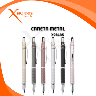 Caneta Em Metal Com Ponteira Touch E Dispositivo Antiestresse X08135