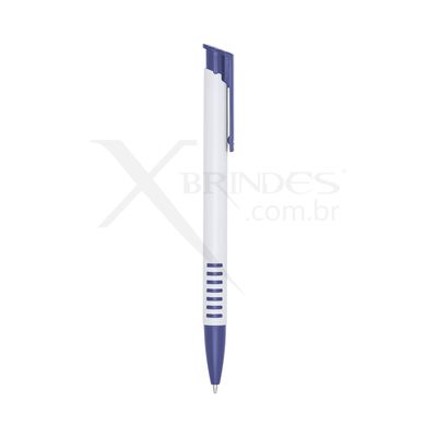 Conheça o Brinde Caneta plástica com Design Moderno com acionamento por clique X03017