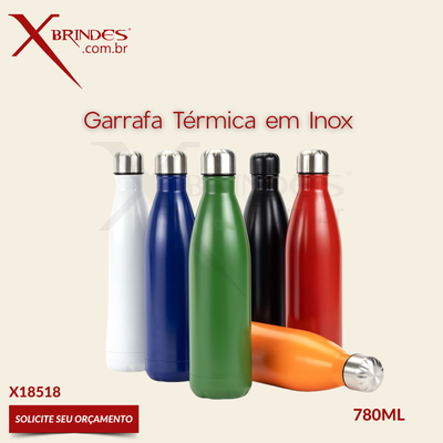 Conheça o Brinde Garrafa térmica 780ml em inox de alta qualidade X18518