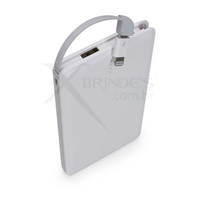 Conheça o Brinde Powerbank Slim C/ Adaptador Light.