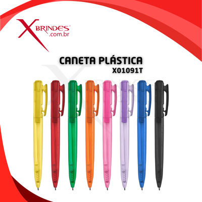 Conheça o Brinde CANETA PLÁSTICA TRANSLÚCIDA