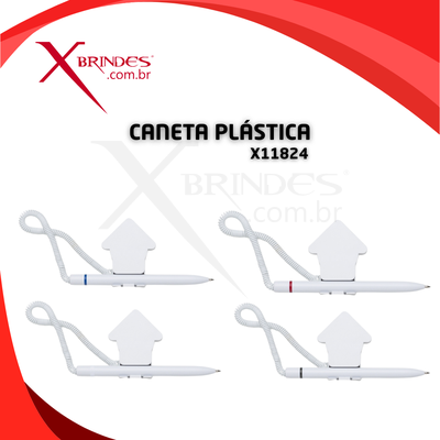 CANETA BALCÃO PLASTICA SUPORTE FORMATO CASA  X11824