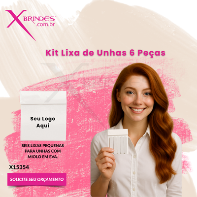 KIT COM SEIS LIXAS PEQUENAS PARA UNHAS X15354