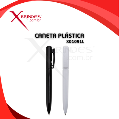 Conheça o Brinde CANETA PLÁSTICA CORPO RESISTENTE COM CARGA AZUL X01090L