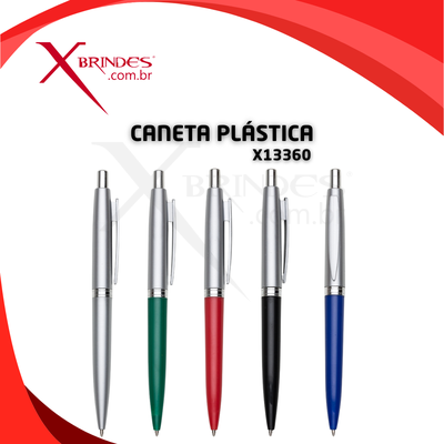 Conheça o Brinde CANETA PLÁSTICA DESIGN MODERNO ACIONAMENTO POR CLIQUE X13360