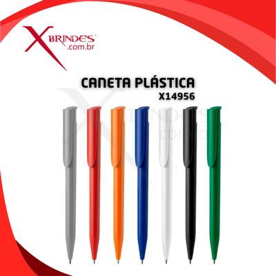 Conheça o Brinde CANETA PLASTICA PRATICA E MODERNA ACIONAMENTO POR CLIQUE X14956