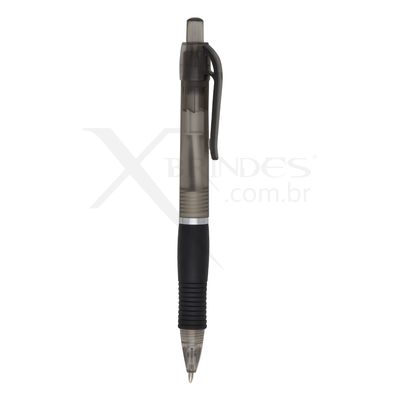 Conheça o Brinde Caneta Plástica X03011B Moderna e com Detalhe Emborrachado