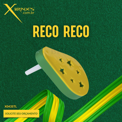Reco Reco em Plástico Personalizado para Eventos X043STL