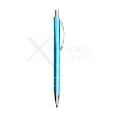 Conheça o Brinde Caneta Corpo em Metal Carga Esferográfica Azul X06088 