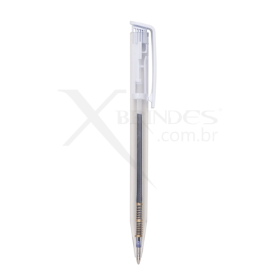 Conheça o Brinde Caneta Plástica Corpo Translucido Acionamento por clique X13631