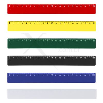 Conheça o Brinde RÉGUA PLÁSTICA 20CM