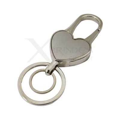Conheça o Brinde Chaveiro Metal Formato Coração 2 Argolas