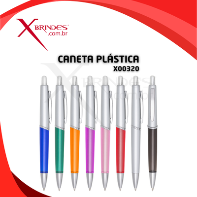 Conheça o Brinde CANETA PLÁSTICA RESISTENTE COM ACIONAMENTO POR CLIQUE X00320