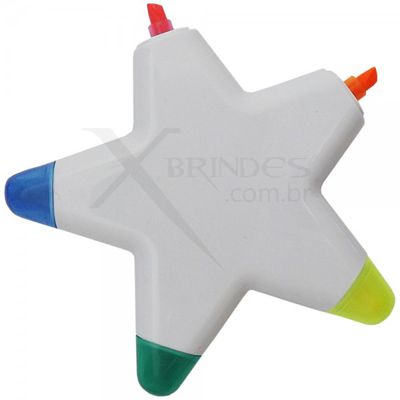 Conheça o Brinde Marca Texto Estrela C/5 Cores
