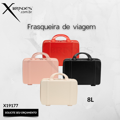 Frasqueira de viagem em plástico ABS com capacidade de 8 litros X19177