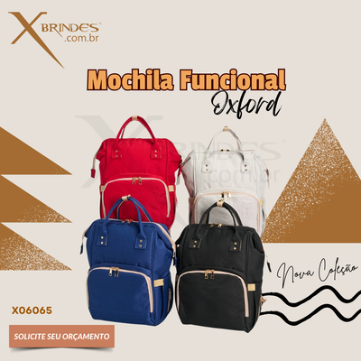 Conheça o Brinde Mochila Funcional Oxford 19 litros