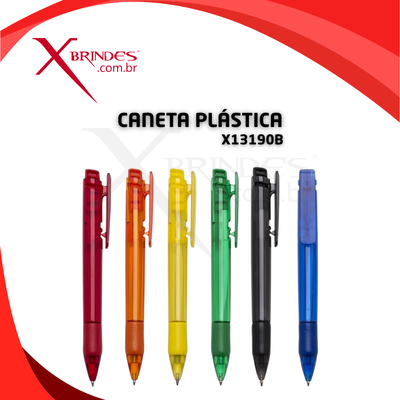 Conheça o Brinde CANETA PLASTICA TRANSLUCIDA COM ACIONAMENTO POR CLIQUE X13190B